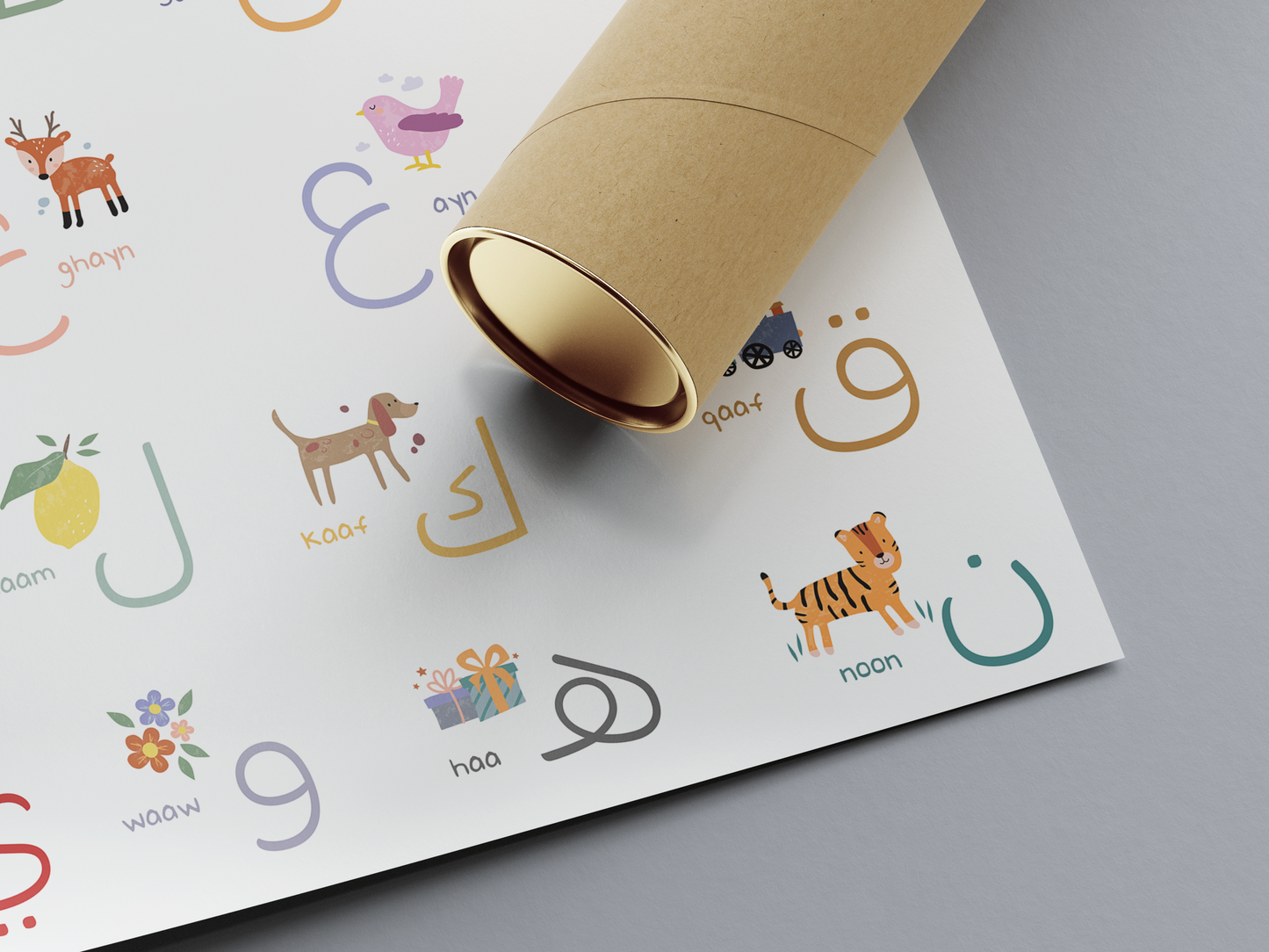 Arabic Alphabet Poster – With Pronunciation